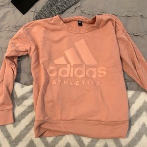 pink adidas crew neck